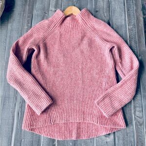 Madewell Thick Cozy Salmon Pink Sweater Top XS